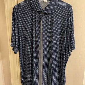 State and Liberty Dot Button-Up Dress Shirt 2XL